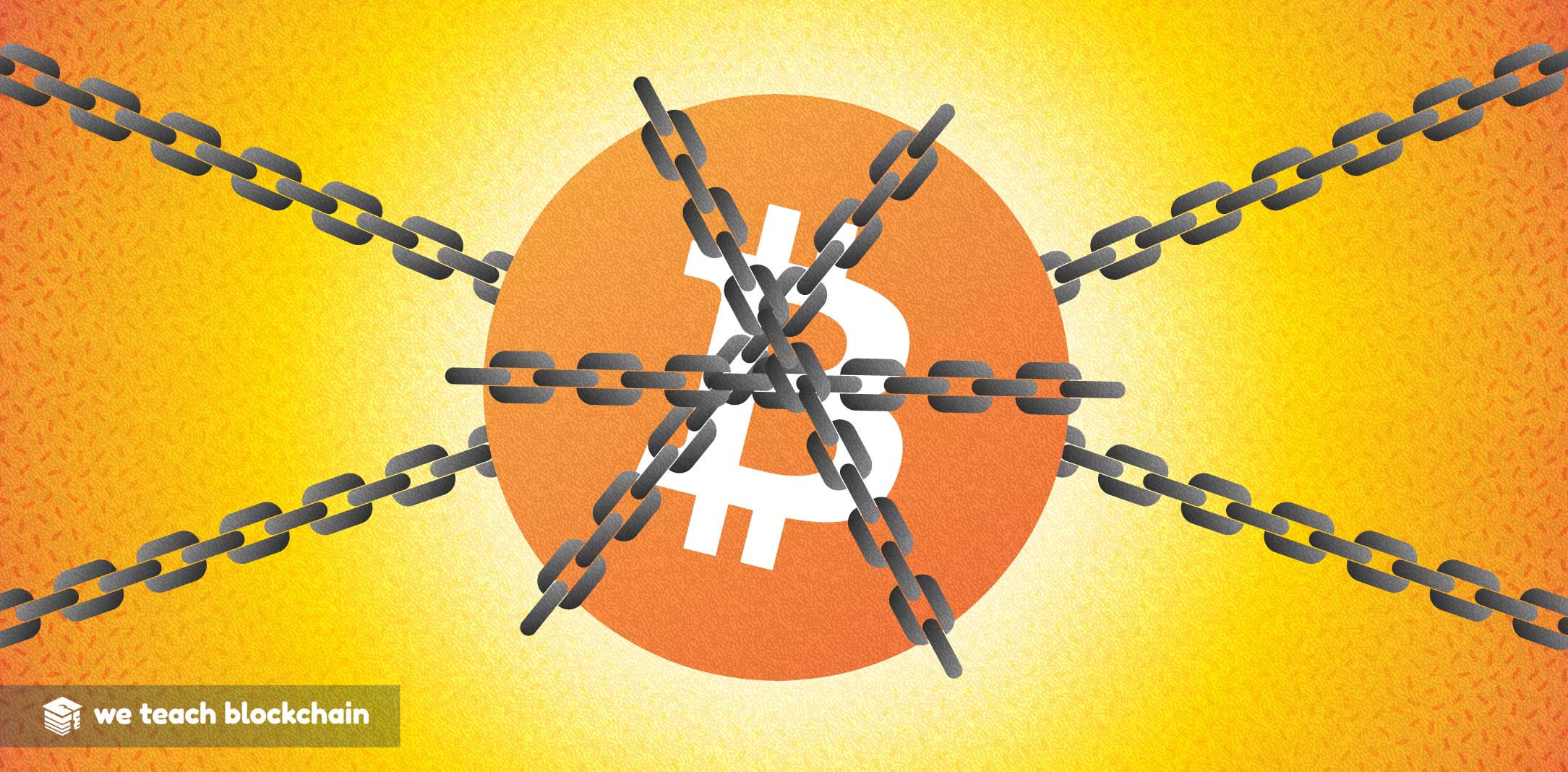 Bitcoin restrained by chains
